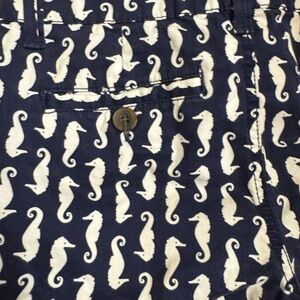 Nautical Seahorse Print Shorts